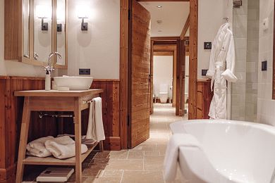 Cuddly bathrobes awaits you in the private spa